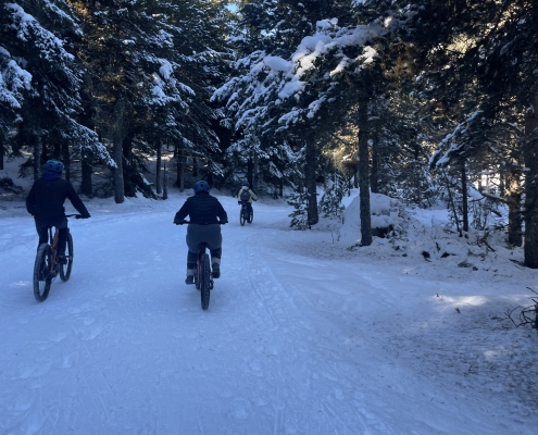 VTT sur neige Pyrénées catalanes