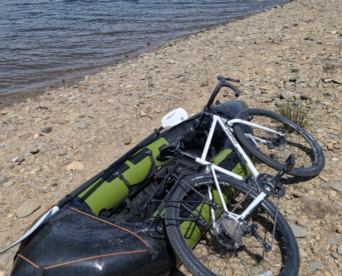 Gravel bikeraft lac de matemale